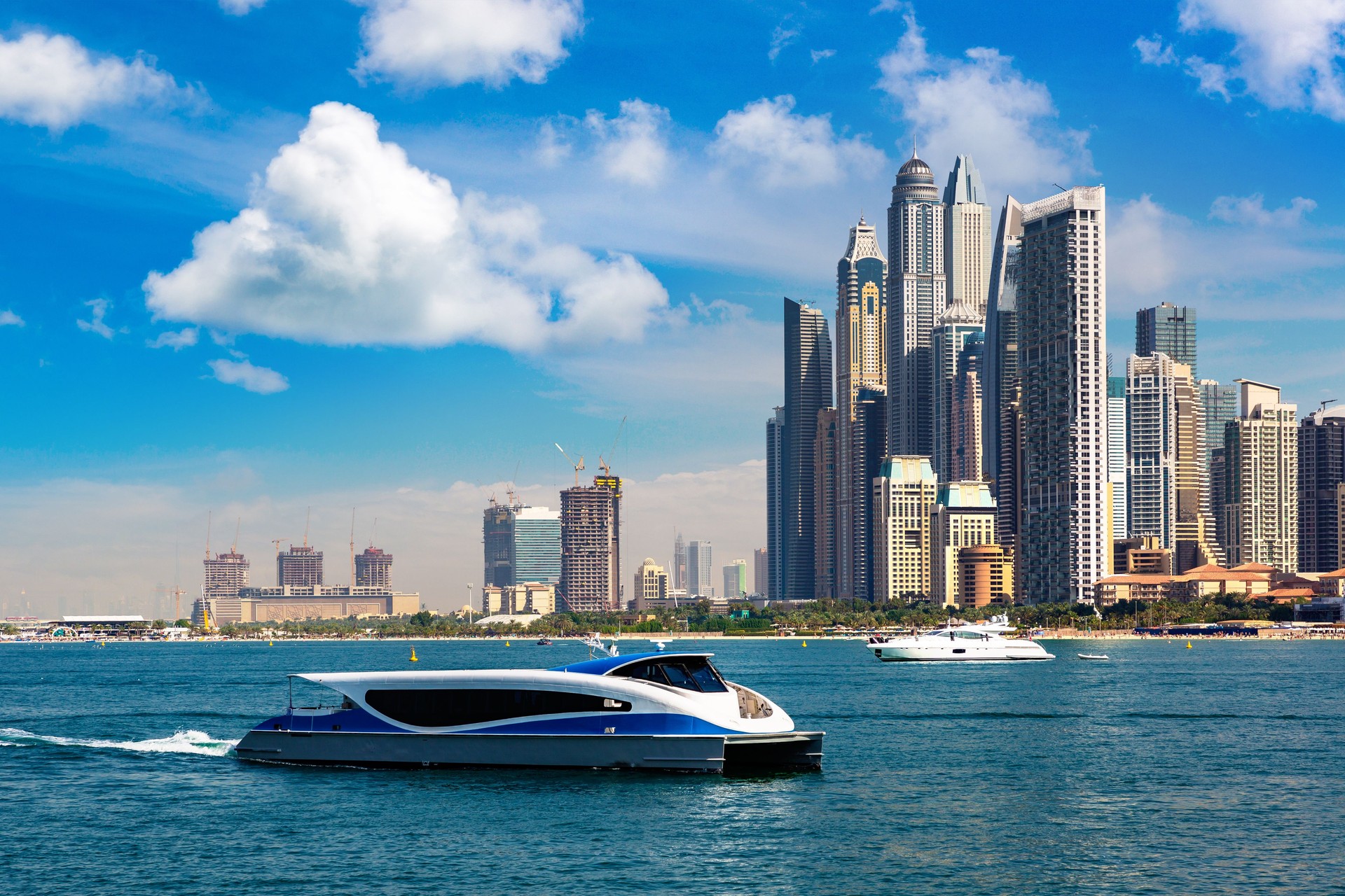 Dubai Marina in a sunny day